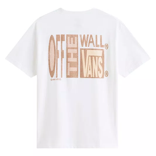 Camiseta Vans Stretch Stack Crackle Branco