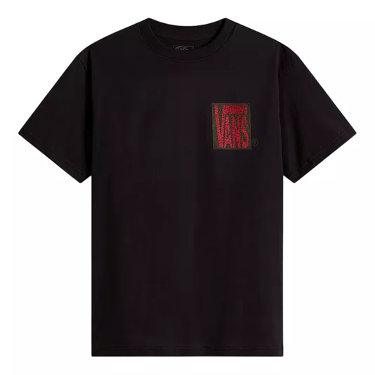 Camiseta Vans Stretch Stack Crackle Ss Preto
