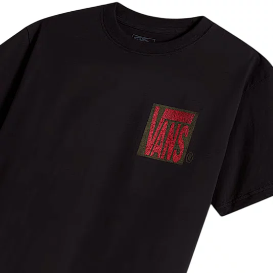 Camiseta Vans Stretch Stack Crackle Ss Preto