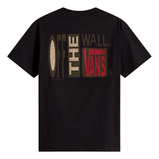 Camiseta Vans Stretch Stack Crackle Ss Preto