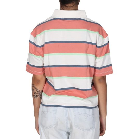 Camiseta Vans Stripe Polo Skate X Brighton Zeuner Listrada/Off White