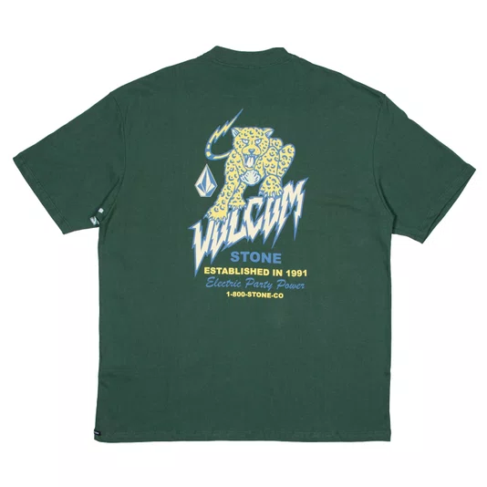 Camiseta Volcom Comfort Meow Verde