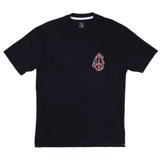 Camiseta Volcom Comfort Snake Peace Preto
