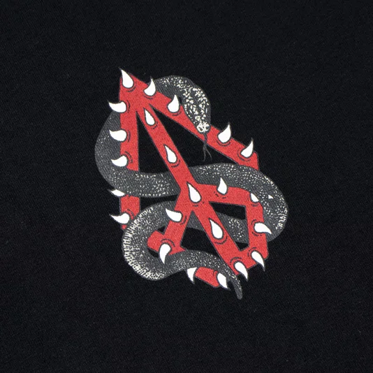 Camiseta Volcom Comfort Snake Peace Preto