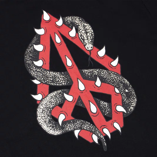 Camiseta Volcom Comfort Snake Peace Preto
