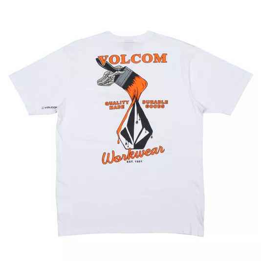 Camiseta Volcom Enamel Branco