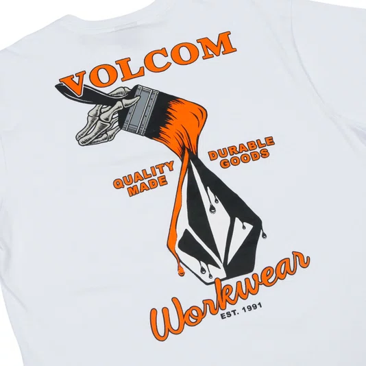 Camiseta Volcom Enamel Branco