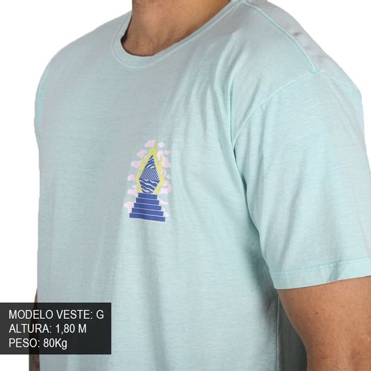 Camiseta Volcom Esp Mc Altarium Verde Agua