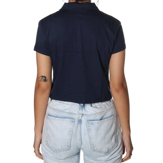 Camiseta Volcom Heather Polo Feminina Azul Marinho