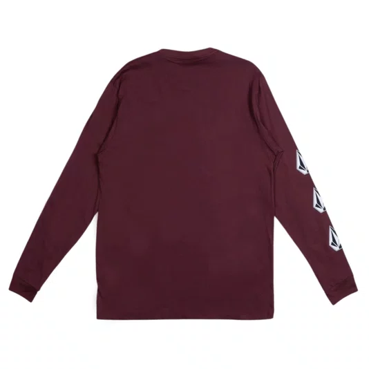 Camiseta Volcom Iconic M/L Bordo