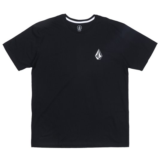 Camiseta Volcom Iconic Preto Oversize Big