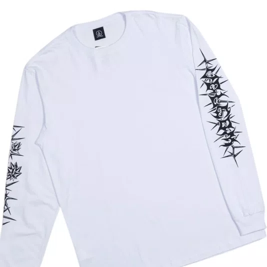 Camiseta Volcom M/L Die By The Sword Branco