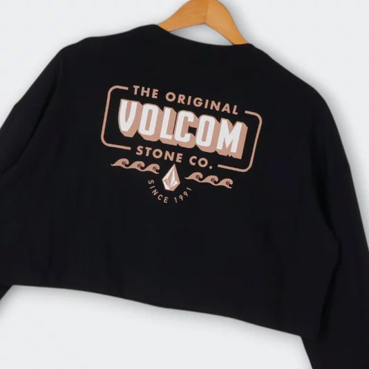 Camiseta Volcom M/L Lock It Up Feminina Preto