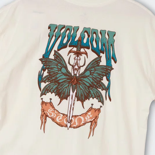 Camiseta Volcom Moth Feminina Off White