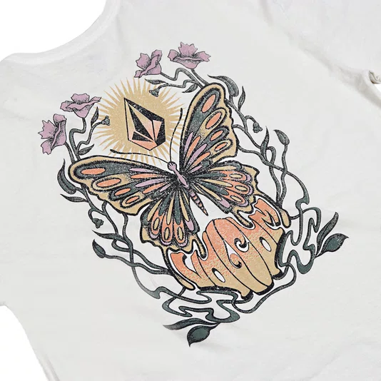 Camiseta Volcom My Guys Feminina Off White