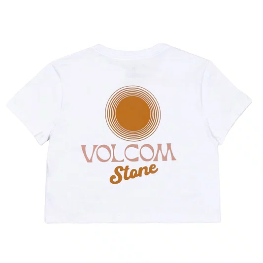 Camiseta Volcom Pocket Dial Feminina Branco