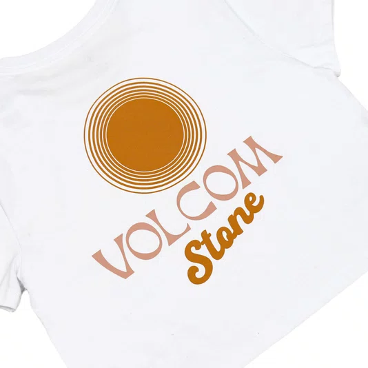 Camiseta Volcom Pocket Dial Feminina Branco