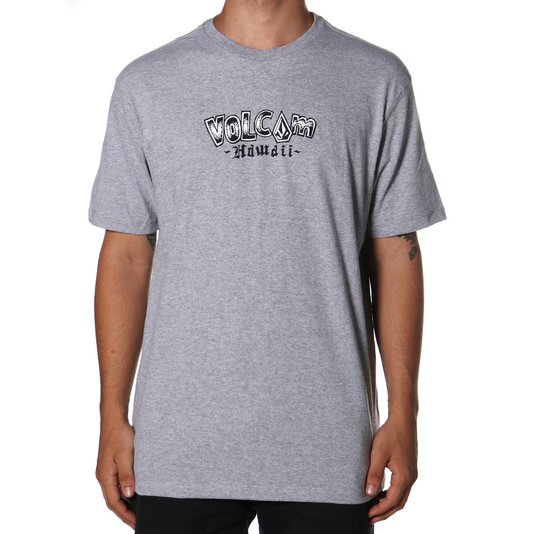 Camiseta Volcom Scratcher Cinza Mescla