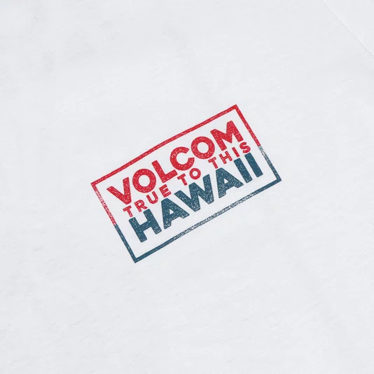 Camiseta Volcom Silk Sunset Delight Branco