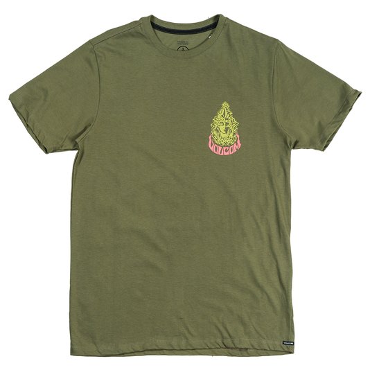 Camiseta Volcom Slim Nancy Verde Militar