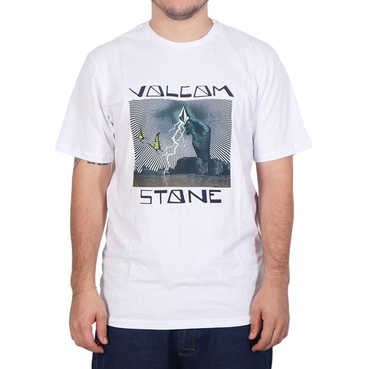 Camiseta Volcom Slim Stone Strike Branco