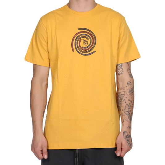 Camiseta Volcom Stone Swirl Amarelo