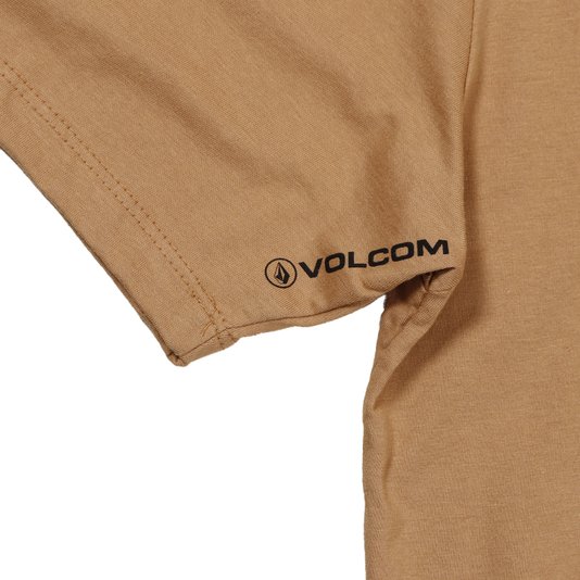 Camiseta Volcom Stone True To This Marrom Claro