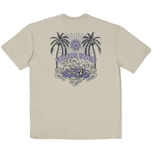 Camiseta Volcom Stones Throw Feminina Bege