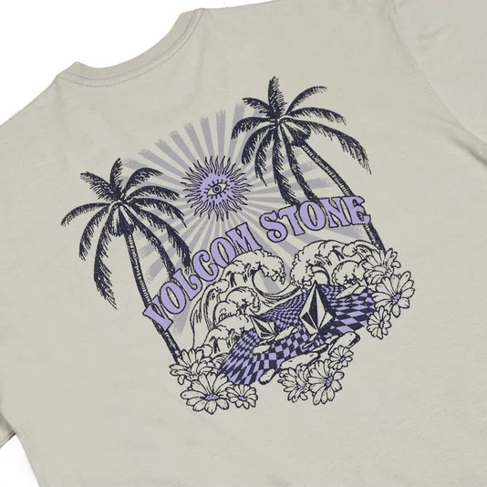 Camiseta Volcom Stones Throw Feminina Bege