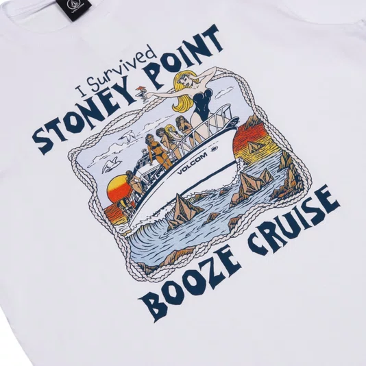 Camiseta Volcom Stoney Point Branco