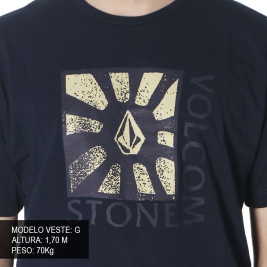 Camiseta Volcom Up Azul Marinho