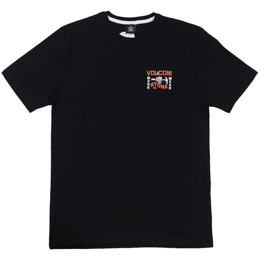 Camiseta Volcom Workwear Nailed Preto