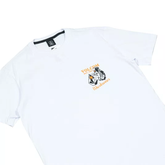 Camiseta Volcom Workwear Welder  Branco