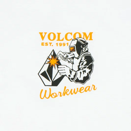 Camiseta Volcom Workwear Welder  Branco