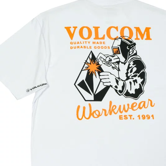 Camiseta Volcom Workwear Welder  Branco