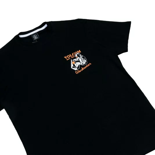 Camiseta Volcom Workwear Welder Preto