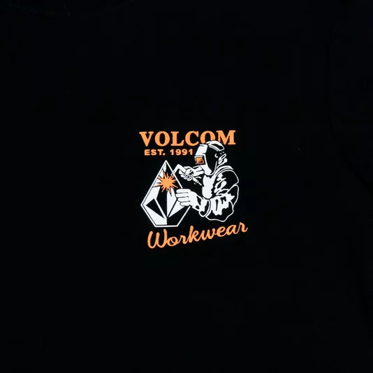 Camiseta Volcom Workwear Welder Preto
