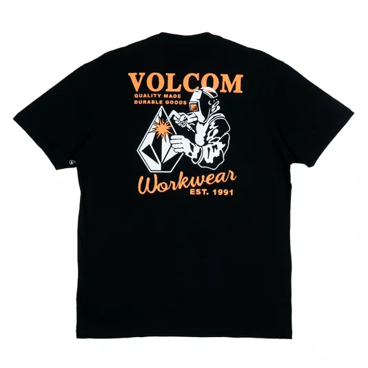 Camiseta Volcom Workwear Welder Preto