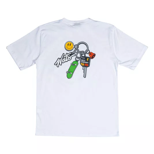 Camiseta Wats Chaveiro Branco