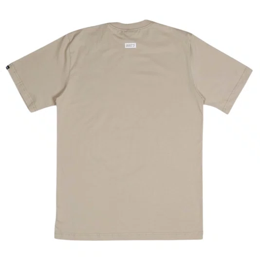 Camiseta Wats Logo Boton Bege