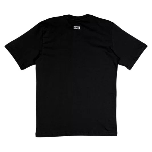 Camiseta Wats Logo Boton Preto