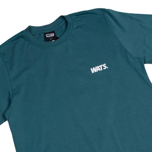 Camiseta Wats Logo Boton Verde