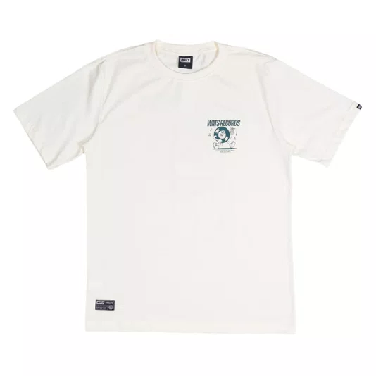 Camiseta Wats Records Off White