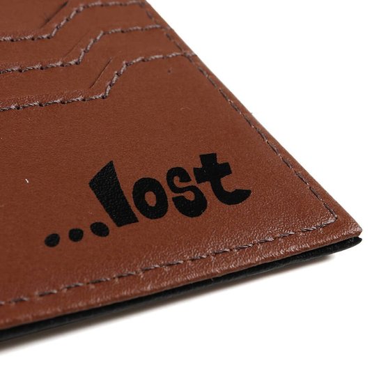 Carteira Lost Lines Preto/Marrom