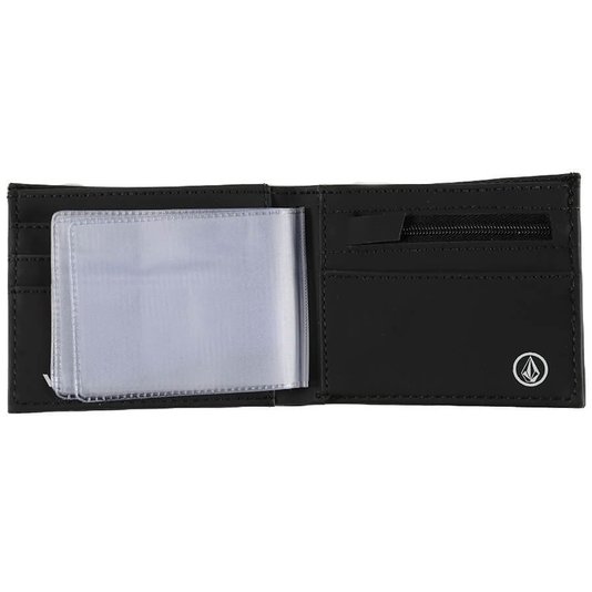 Carteira Volcom Block Stone Preto