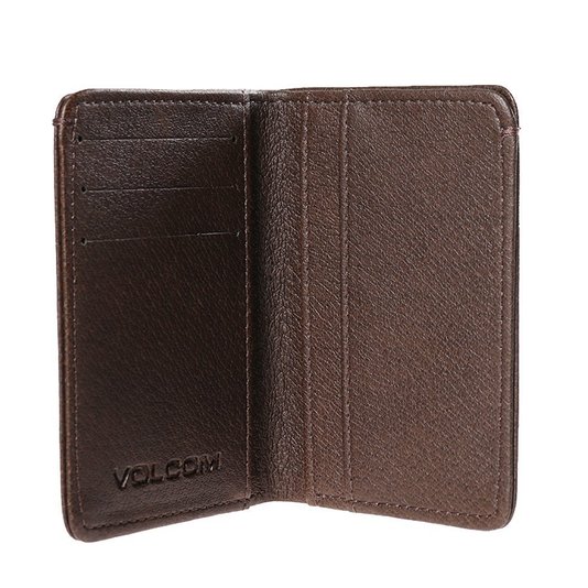 Carteira Volcom Coated Marrom