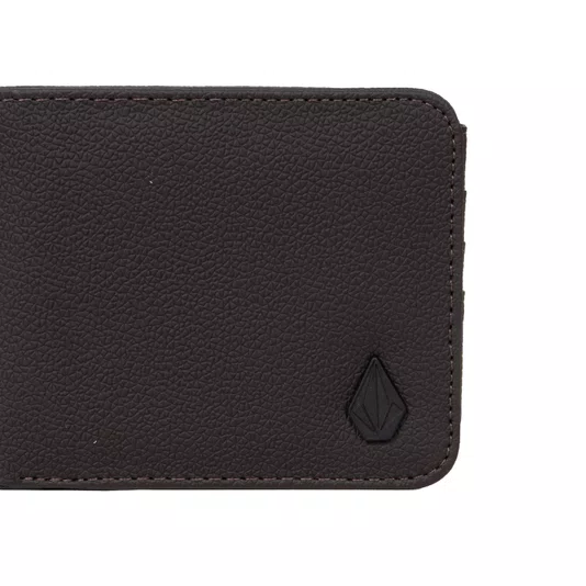 Carteira Volcom Metal Stone Marrom