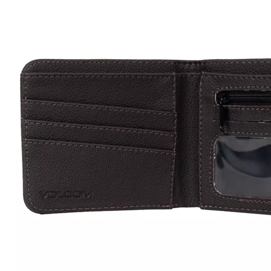Carteira Volcom Metal Stone Marrom