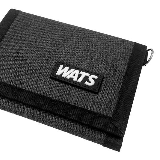 Carteira Wats Retro Preto/Cinza