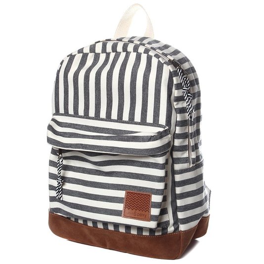 Mochila Perky Dark Navy Creme/Marrom